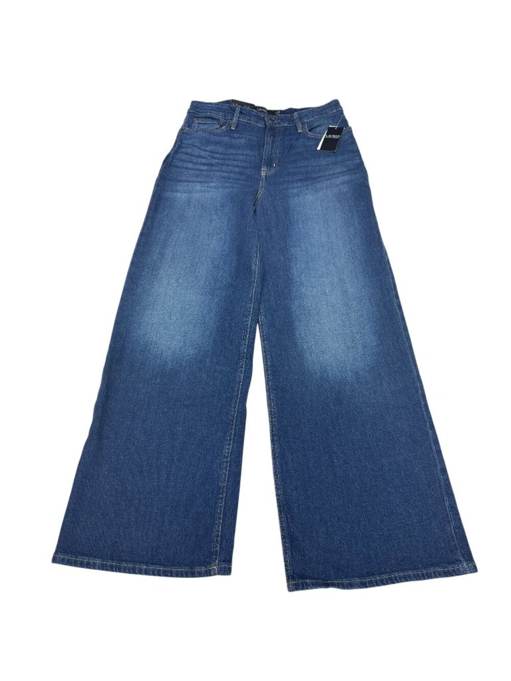 $165 Lauren Ralph Lauren Women's High Rise Wide Leg Blue Jeans, Size 10 NWT
